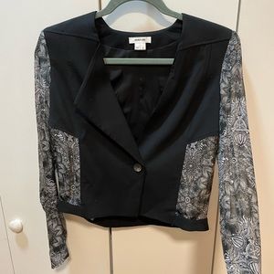 Helmet Lang Wool & Silk Jacket - sz 0